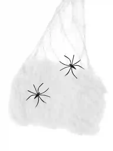 Decoracion Halloween Tela Araña Blanca