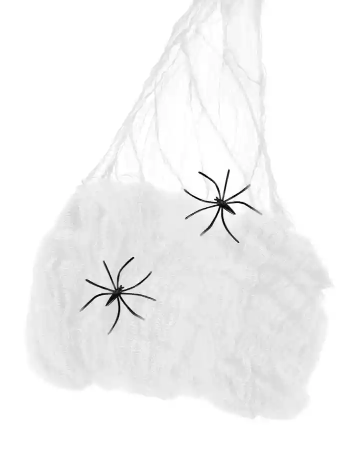 Decoracion Halloween Tela Araña Blanca