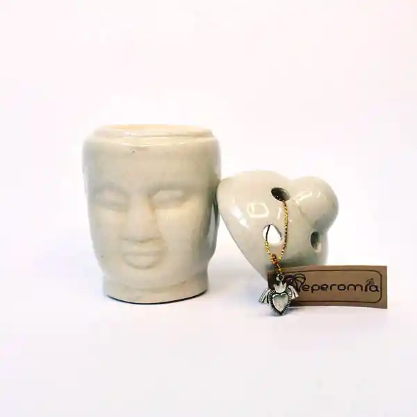 Lampara Aceite Buda - Incluye Vela