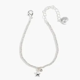 Pulsera Motivo Estrella Plateado