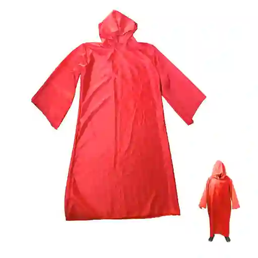 Túnica Con Capucha Roja Niño