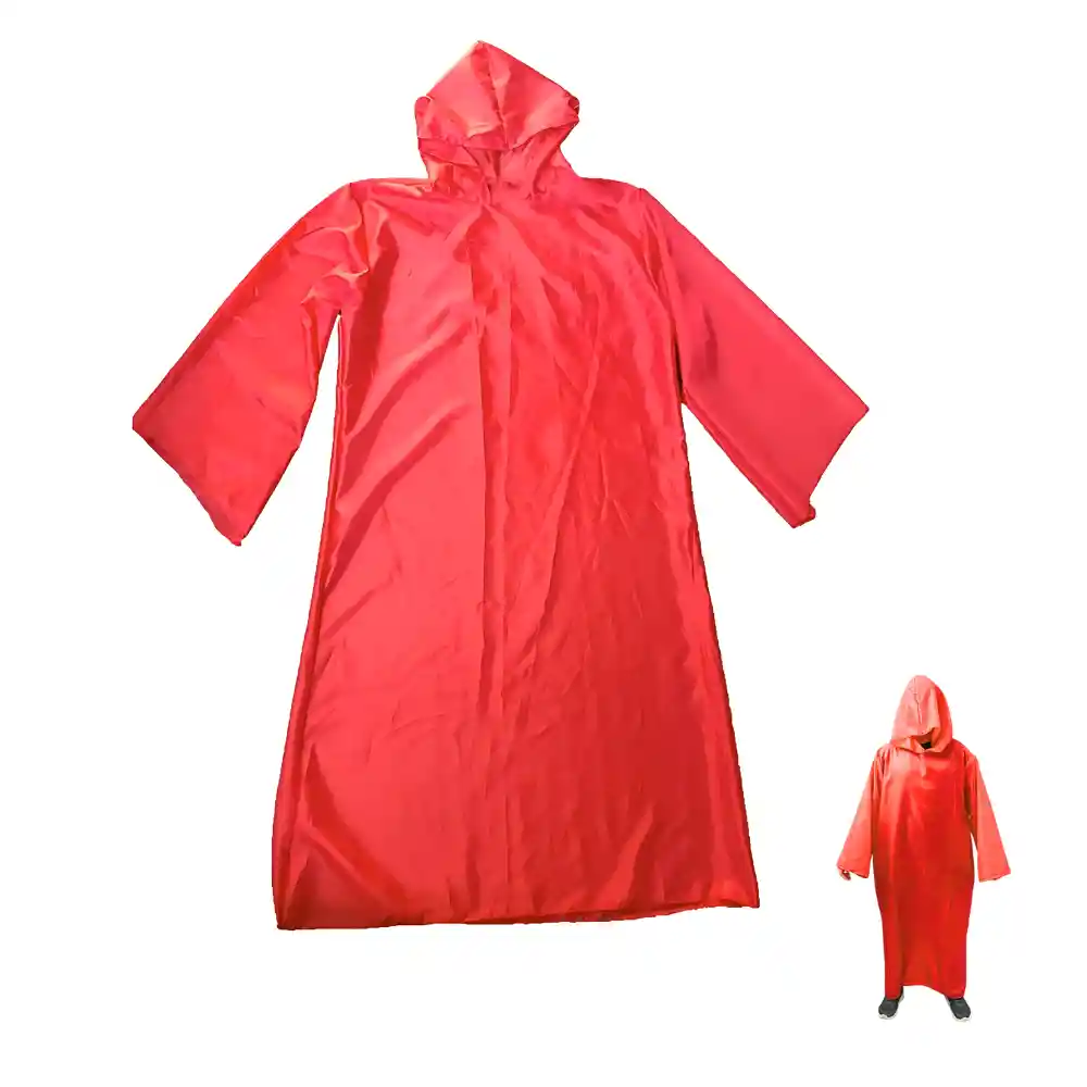 Túnica Con Capucha Roja Niño