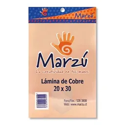 Lámina De Cobre 20x30 Marzú