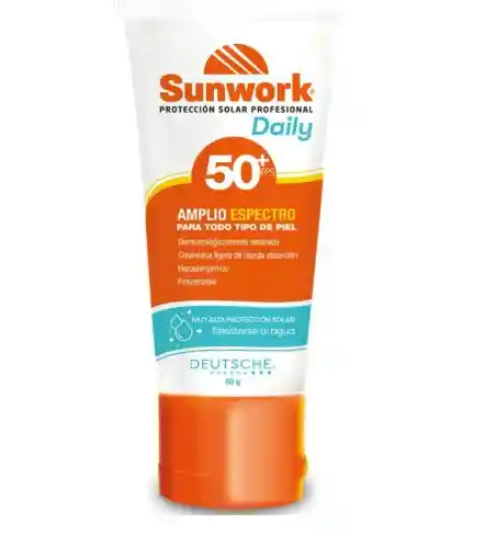 Protector Solar Sunwork Daily Fps 50+ 60 G