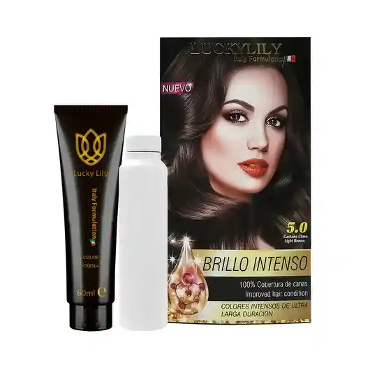 Tinte Luckylily Brillo Intenso Castaño Claro 5.0