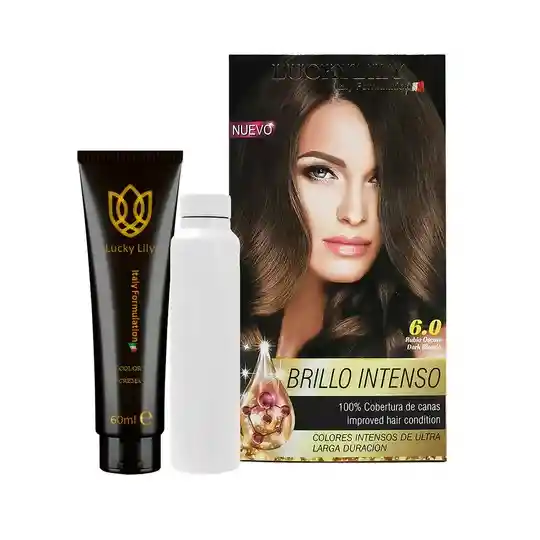 Tinte Luckylily Brillo Intenso Rubio Oscuro 6.0