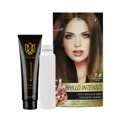 Tinte Luckylily Brillo Intenso Rubio Natural 7.0