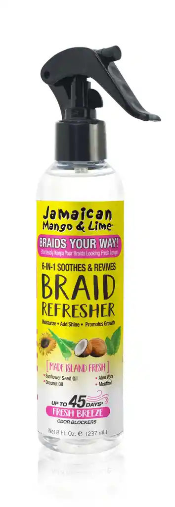 Spray Refrescante Para Trenzas Jamaican Mango & Lime Braid Refresher 6 En 1