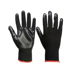 Guante Palma Goma Negro Talla 10