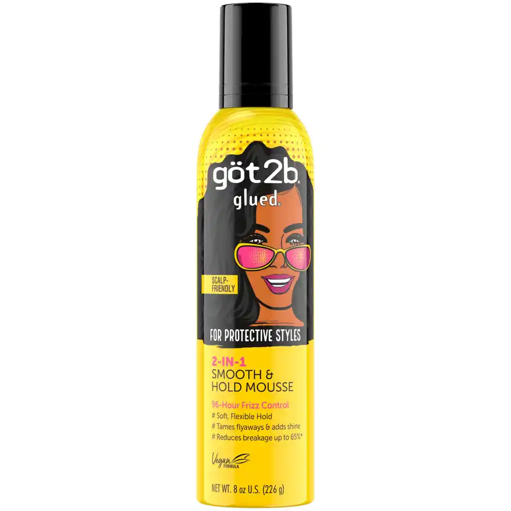 Got2b Glued 2 En 1 Smooth & Hold Mousse 226 G
