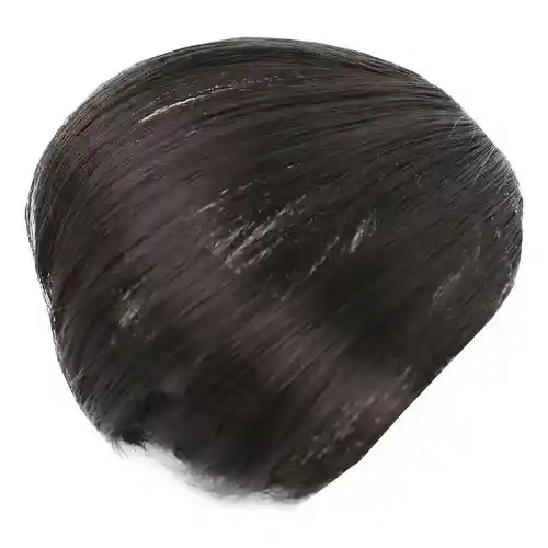 Pollina Flequillo Postiza Con Clip-in Negro
