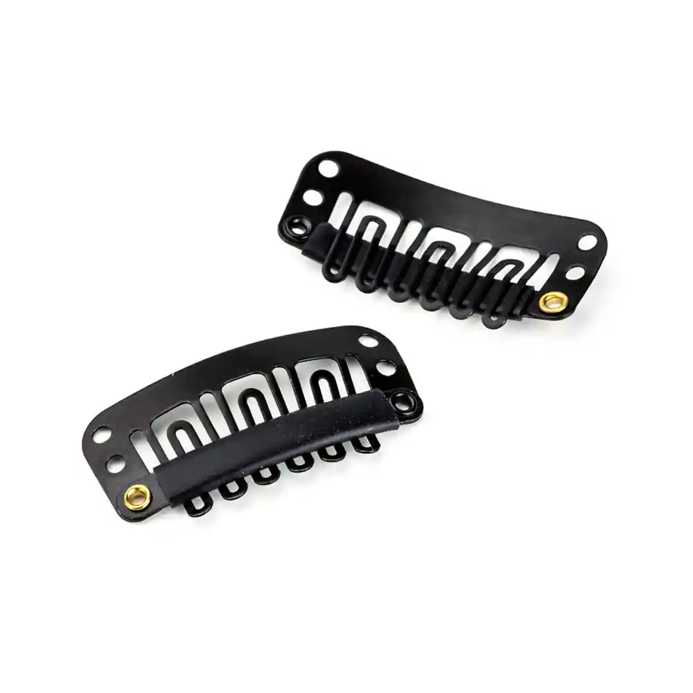 Clip Metálico Para Extensiones Negro