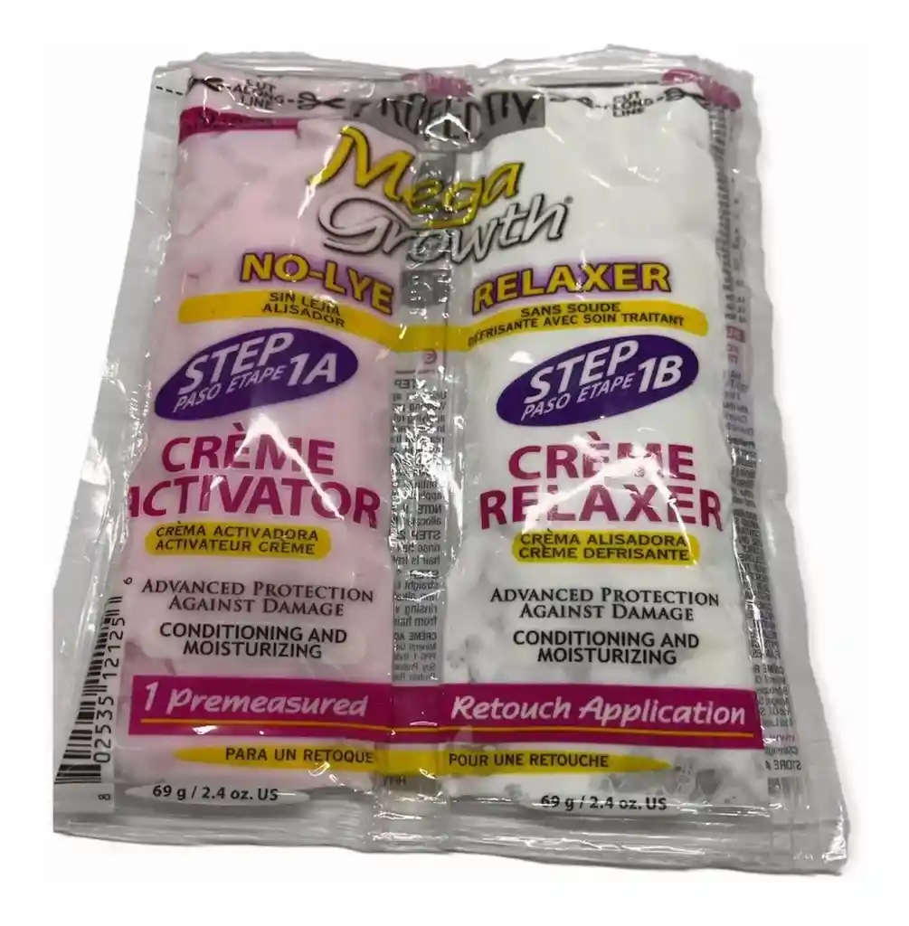 Alisador Mega Growth No-lye Relaxer (1 Sobre)