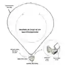 Colgante Relicario Corazon Estrella Plata Fina 925