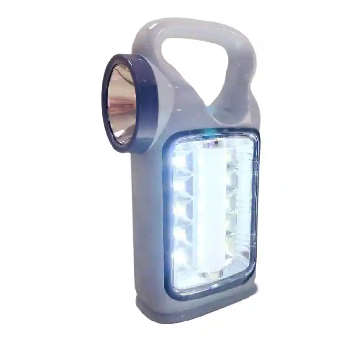 Linterna Led Alta Potencia 3 Modos Ajustables, Luz De Emergencia Linterna Portátil Lámpara Con /pila Y Recarga Con Cable