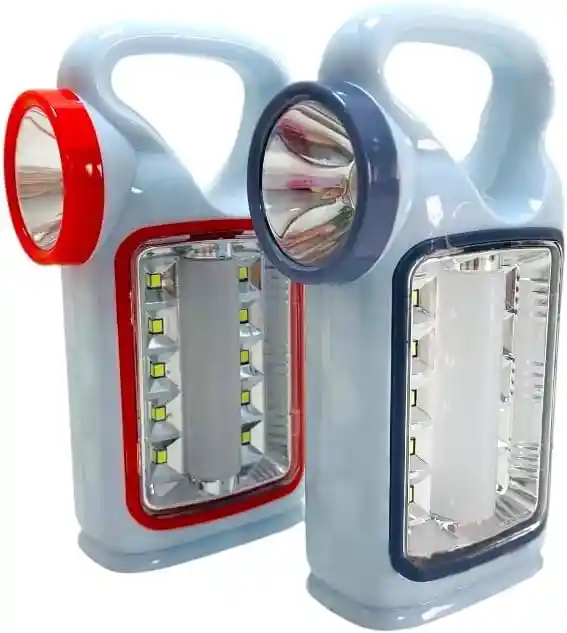 Linterna Led Alta Potencia 3 Modos Ajustables, Luz De Emergencia Linterna Portátil Lámpara Con /pila Y Recarga Con Cable