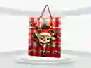 Bolsa Regalo Reno Navideño Xl 31x40cm Adorable Relieve 3d - Regalos Chic