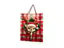 Bolsa Regalo Reno Navideño Xl 31x40cm Adorable Relieve 3d - Regalos Chic