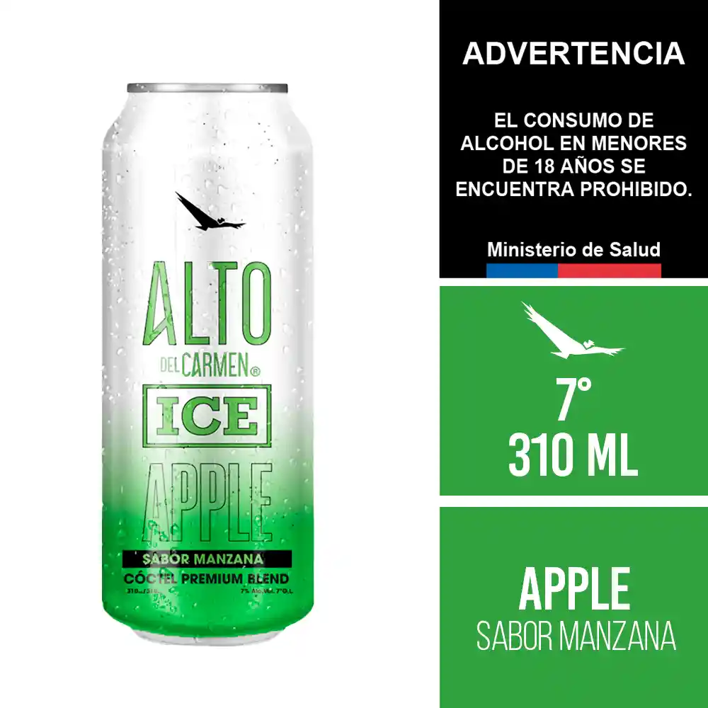 Cóctel Alto Del Carmen Ice Apple - 310cc