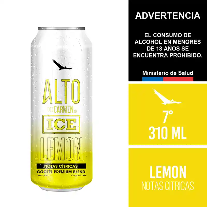 Cóctel Alto Del Carmen Ice Lemon