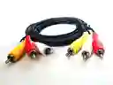 Cable Audio Rca A Rca 3 X 3 Salida Rca Macho Plug Carro Ps3 1,5 Metro