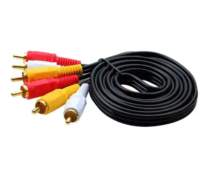 Cable Audio Rca A Rca 3 X 3 Salida Rca Macho Plug Carro Ps3 1,5 Metro
