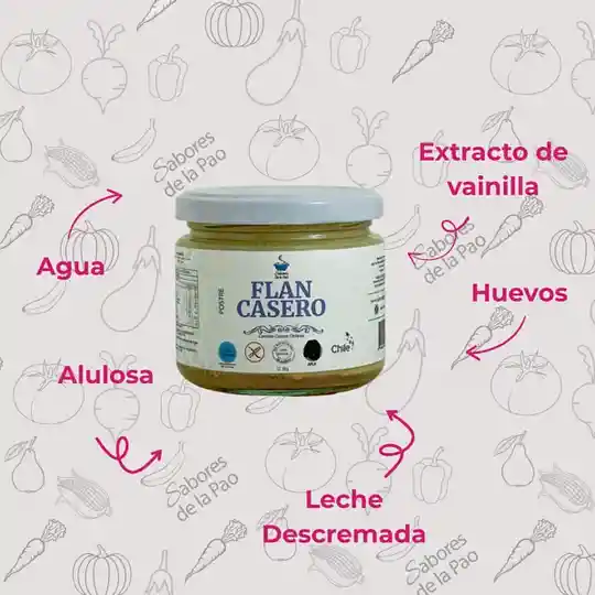 Flan Casero Sin Azucar