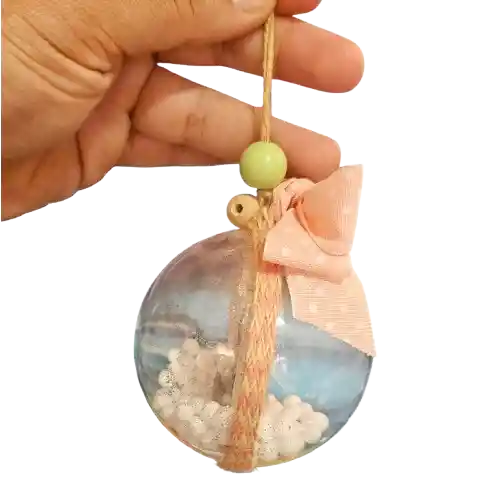 Esferas Transparentes Armables 8cm Navidad