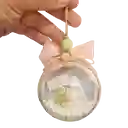 Esferas Transparentes Armables 8cm Navidad
