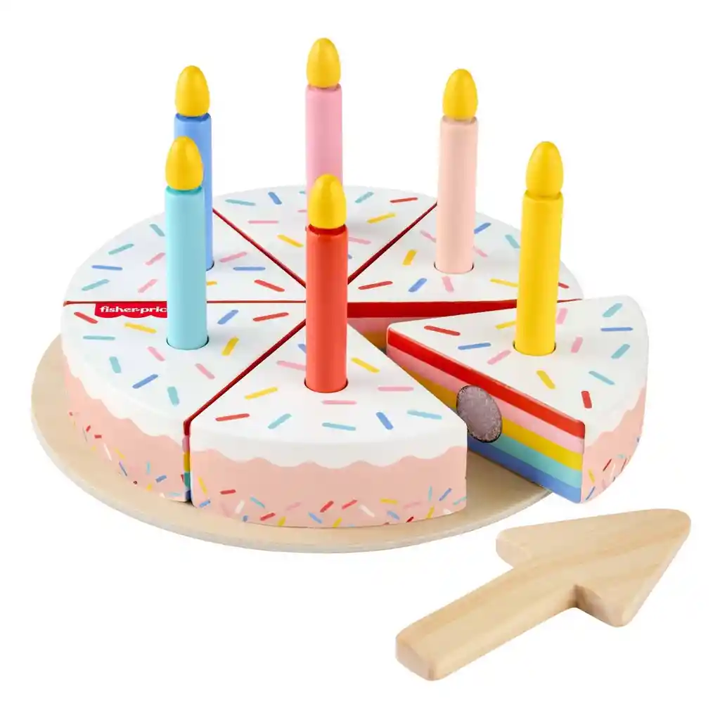 Fisher-price Juguete Para Bebes Pastel Cumpleaños De Madera