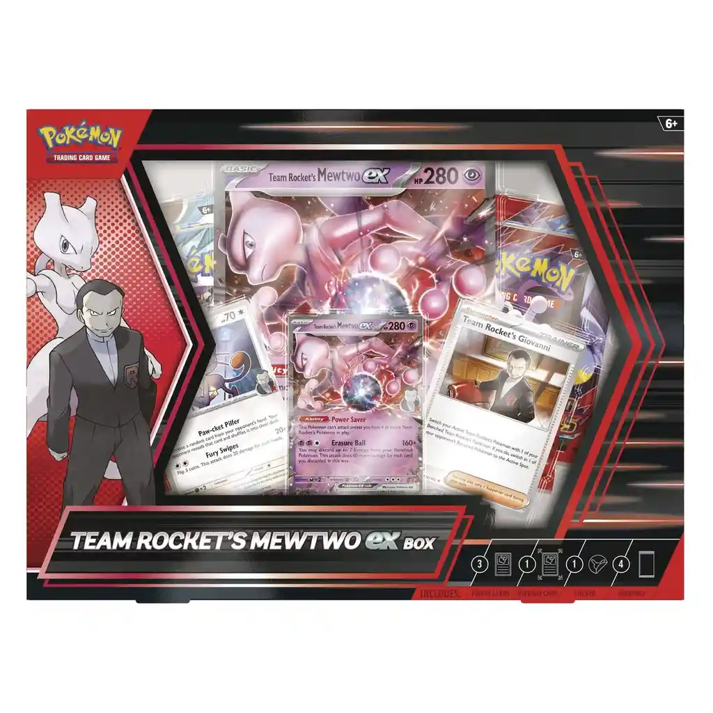 Pokemon Tcg Team Rocket's Mewtwo Ex Box Esp