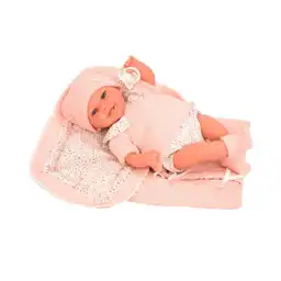 Muñeco De Peso Elegance Babyto Rosa Con Manta 35 Cm Arias