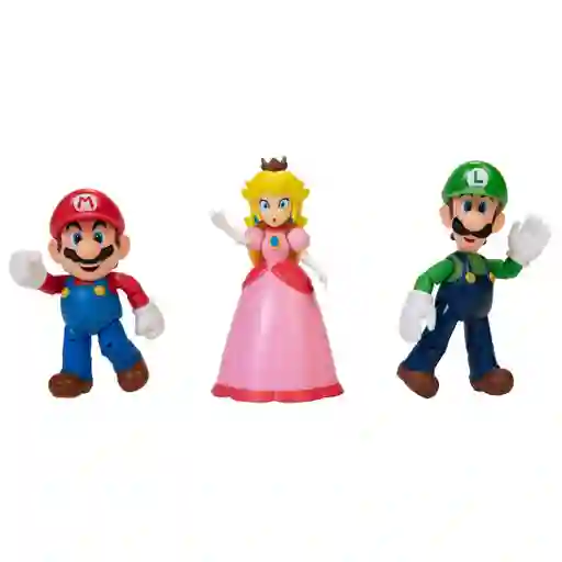 Set 3 Figuras 10 Cm Mushroom Kingdom Super Mario De Nintendo
