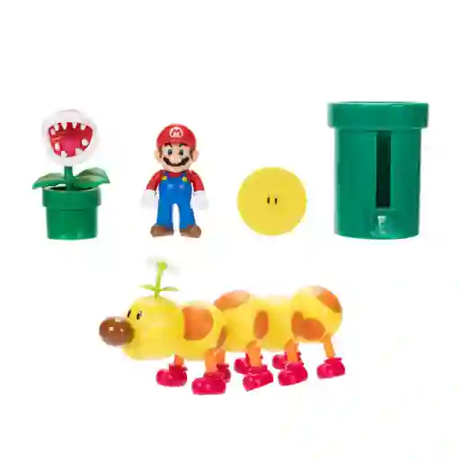 Playset Con Figura 6 Cm Soda Jungle Super Mario De Nintendo