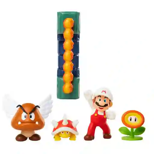 Playset Con Figura 6 Cm Lava Castle Super Mario De Nintendo