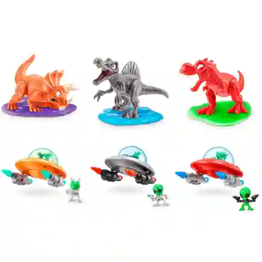 Huevo Smashers Dinosaurios V/s Aliens De Zuru