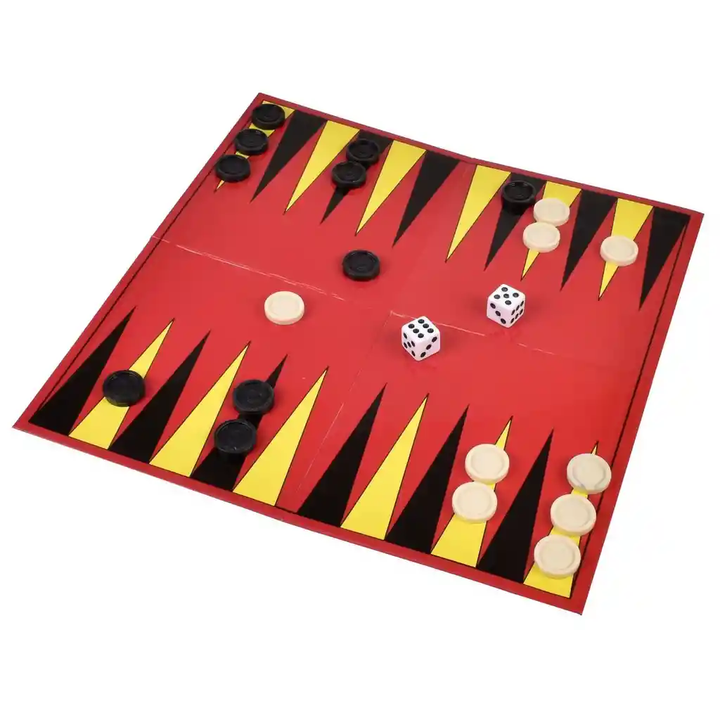Juego Backgammon En Caja Metálica