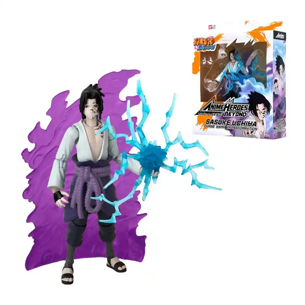 Figura 17 Cms Anime Heroes Beyond Naruto De Bandai - Uchiha Sasuke