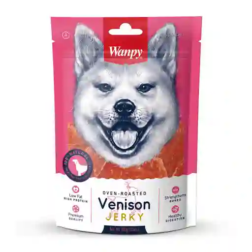 Snack Para Perro Wanpy Venison Jerky 100 G