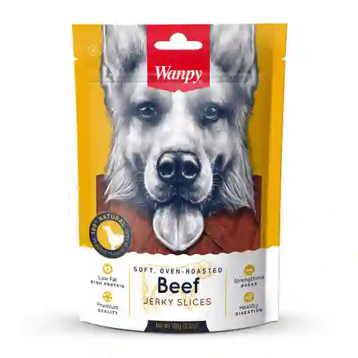 Snack Para Perro Wanpy Soft Beef Jerky Slices 100 G