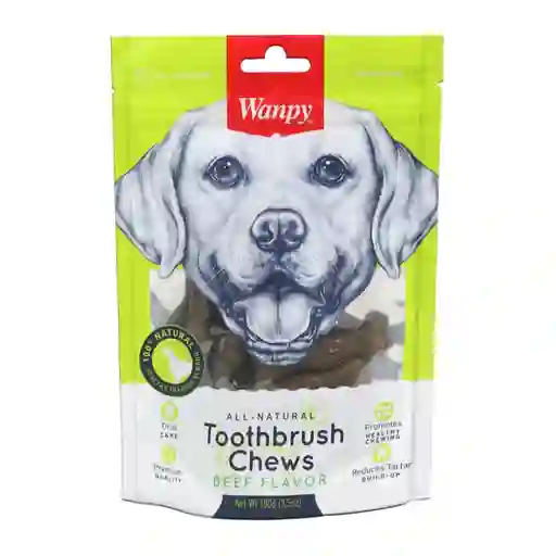 Snack Para Perro Wanpy Toothbrush Chews (beef) 100 G