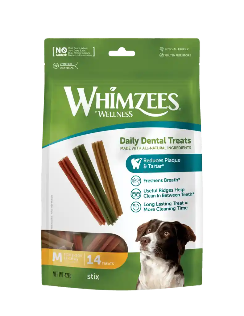 Whimzees Dental Treats Stix Medium 14 Unid