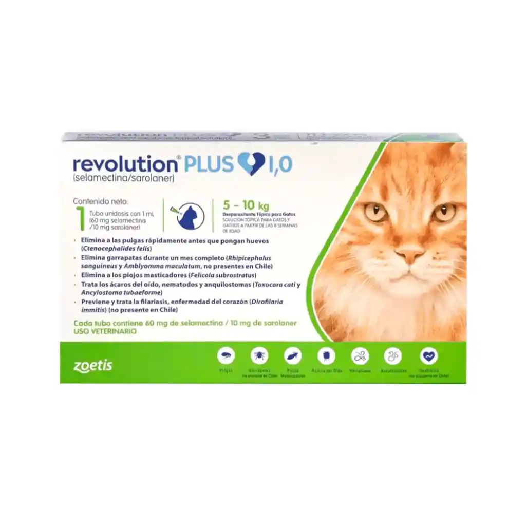 Antiparasitario Para Gato Revolution Plus 1.0