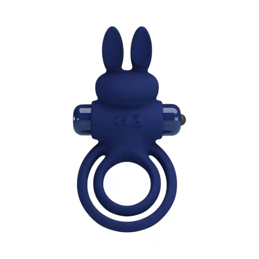 Anillo Conejito Vibrador Doble Darey Azul