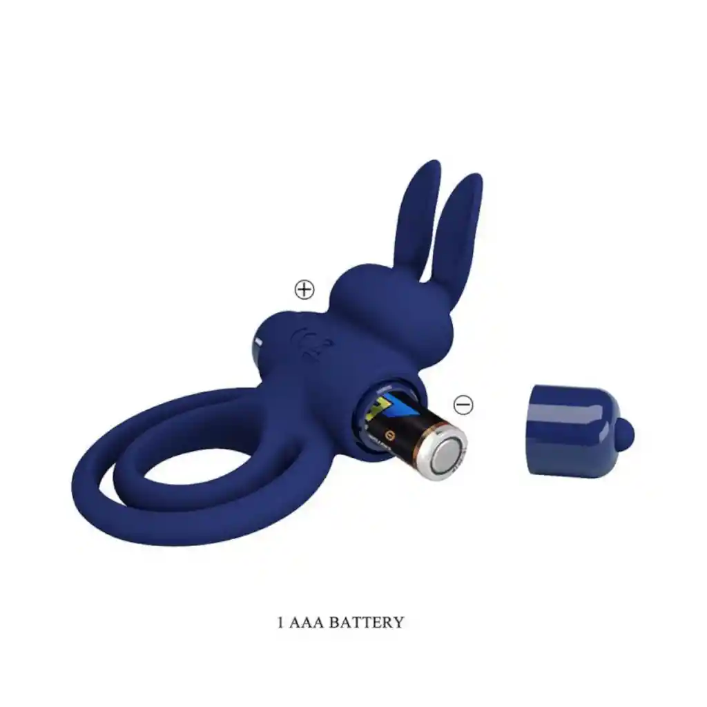 Anillo Conejito Vibrador Doble Darey Azul