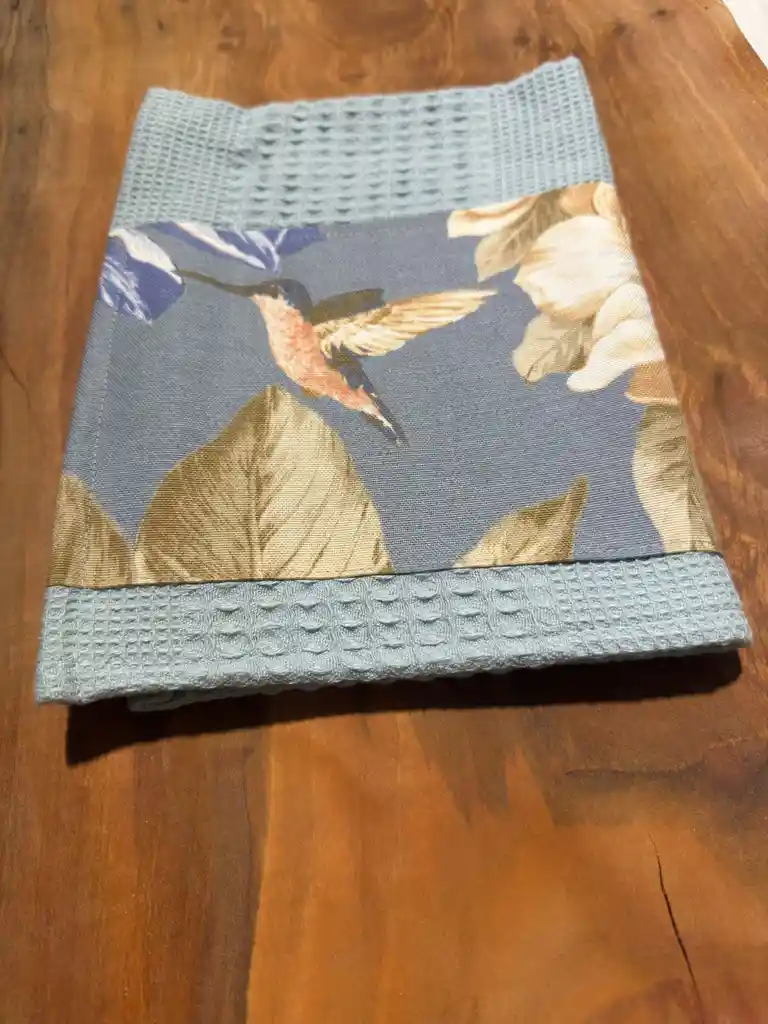 Paños De Cocina Algodon Sin Pelusa Color Celeste Provenzal