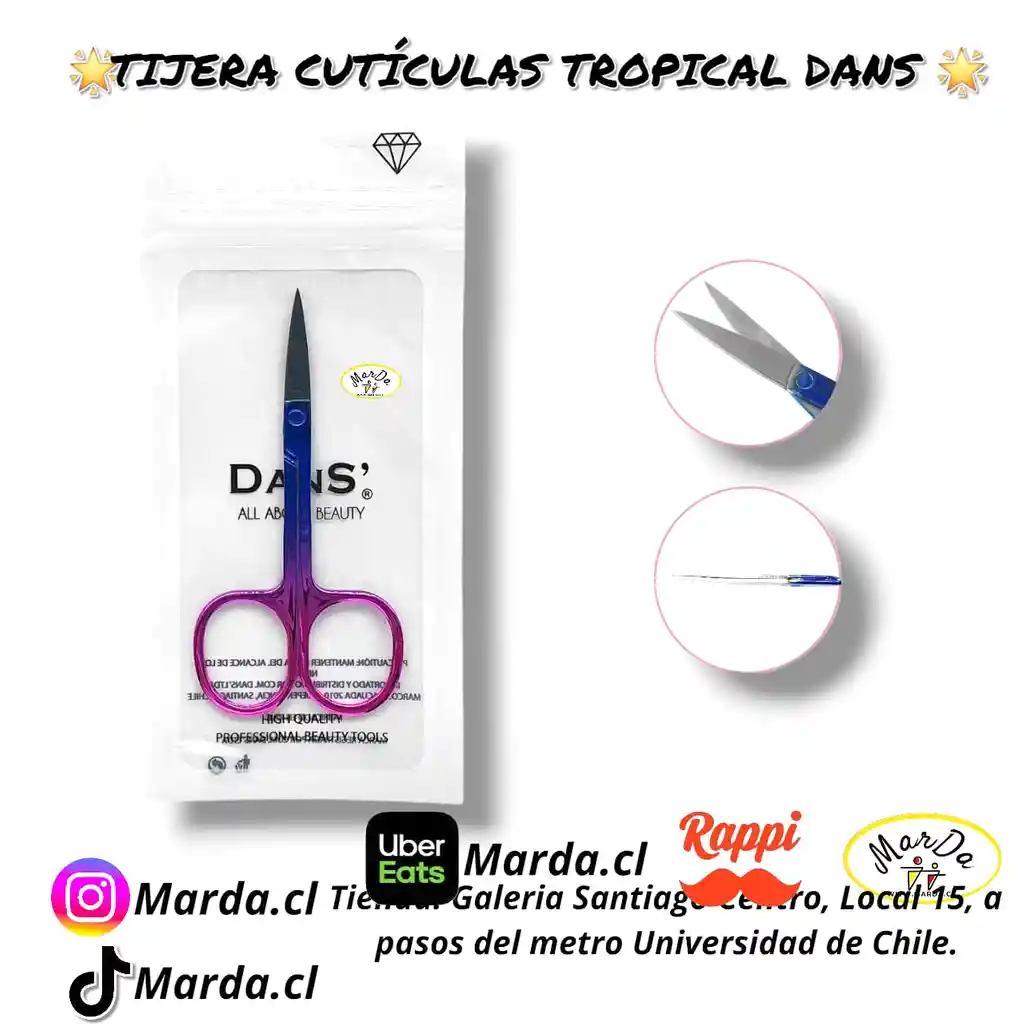 Tijera Cuticulas Tropical Dans