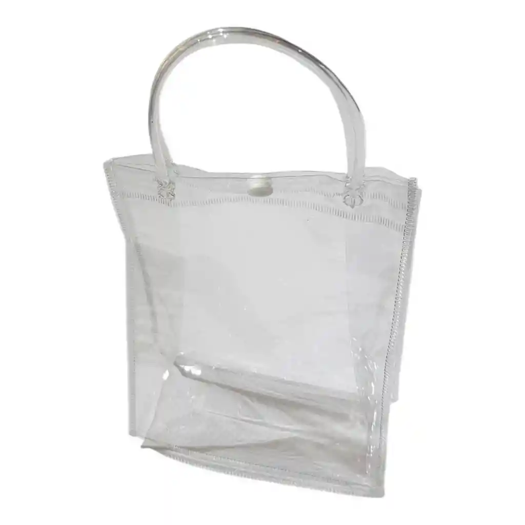 Bolsas De Plástico Transparente Con Asa De Mano 19x6x6cm