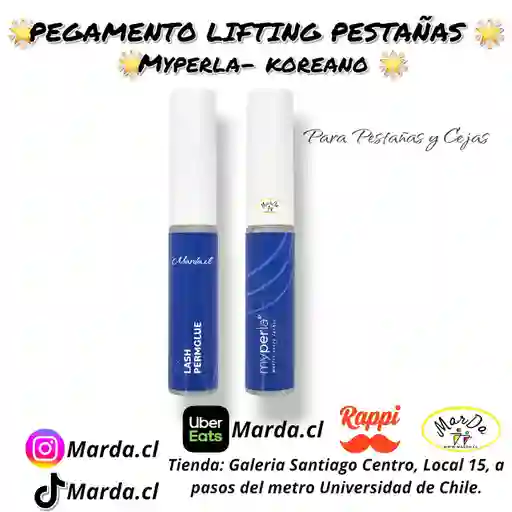 Adhesivo Pegamento De Pestañas My Perla Para Lifting De Pestañas Rizado