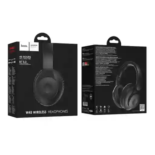 Audífonos Bluetooth Hoco W45 46 Horas - Headset Negro